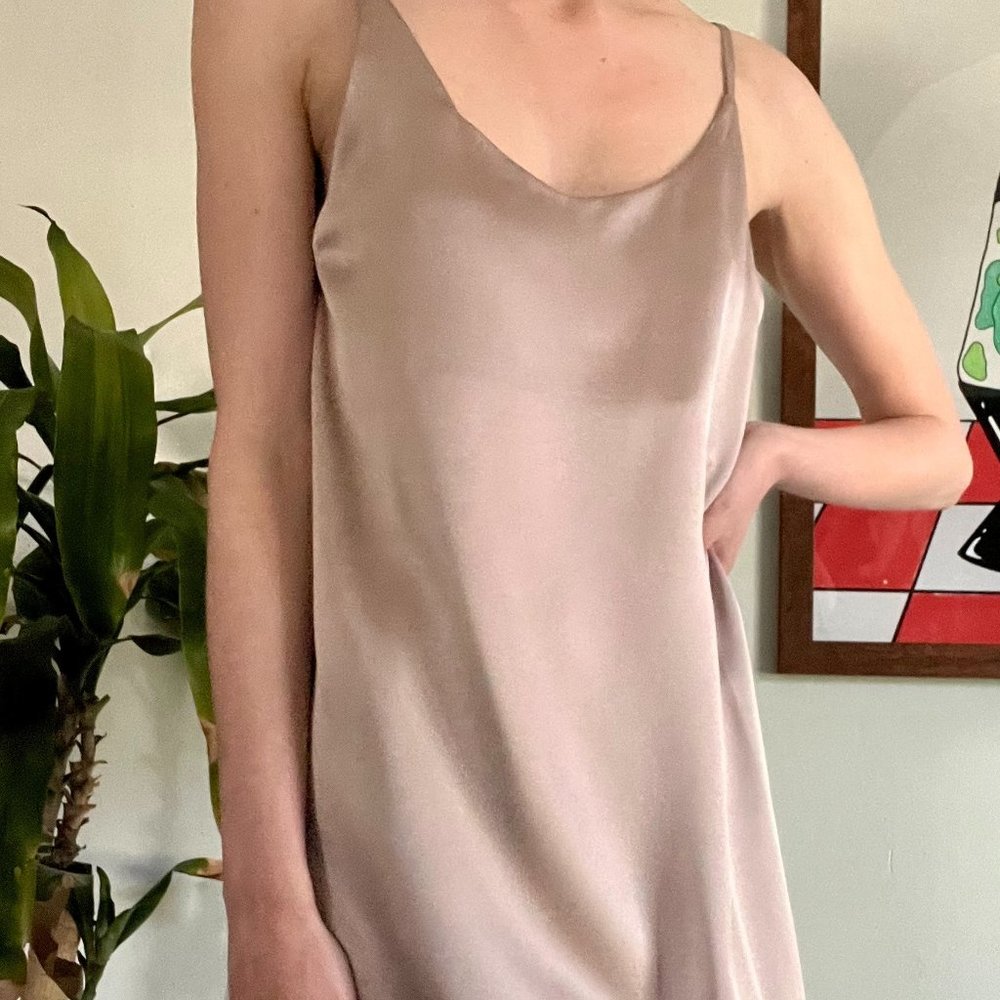 Silky slip dress